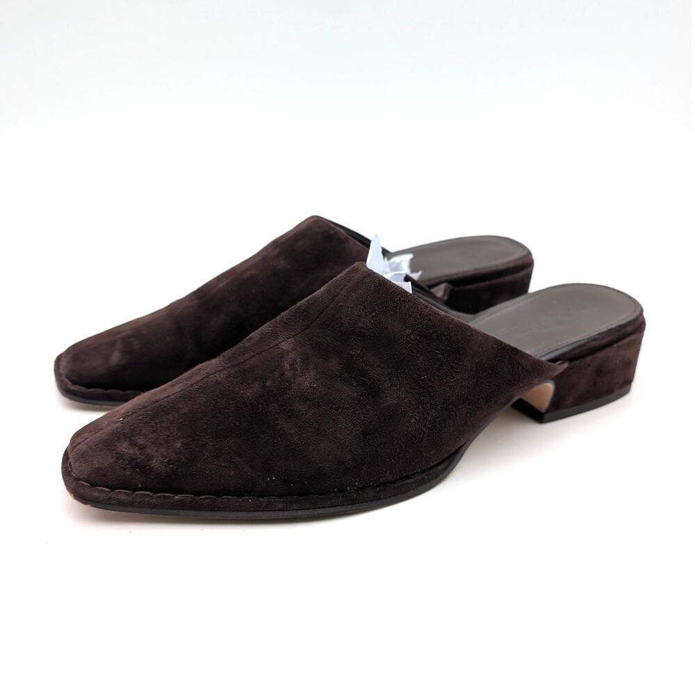 Steve Madden Dessa Block Heel Mule Square Toe Women's Brown Size US7M EU37.5